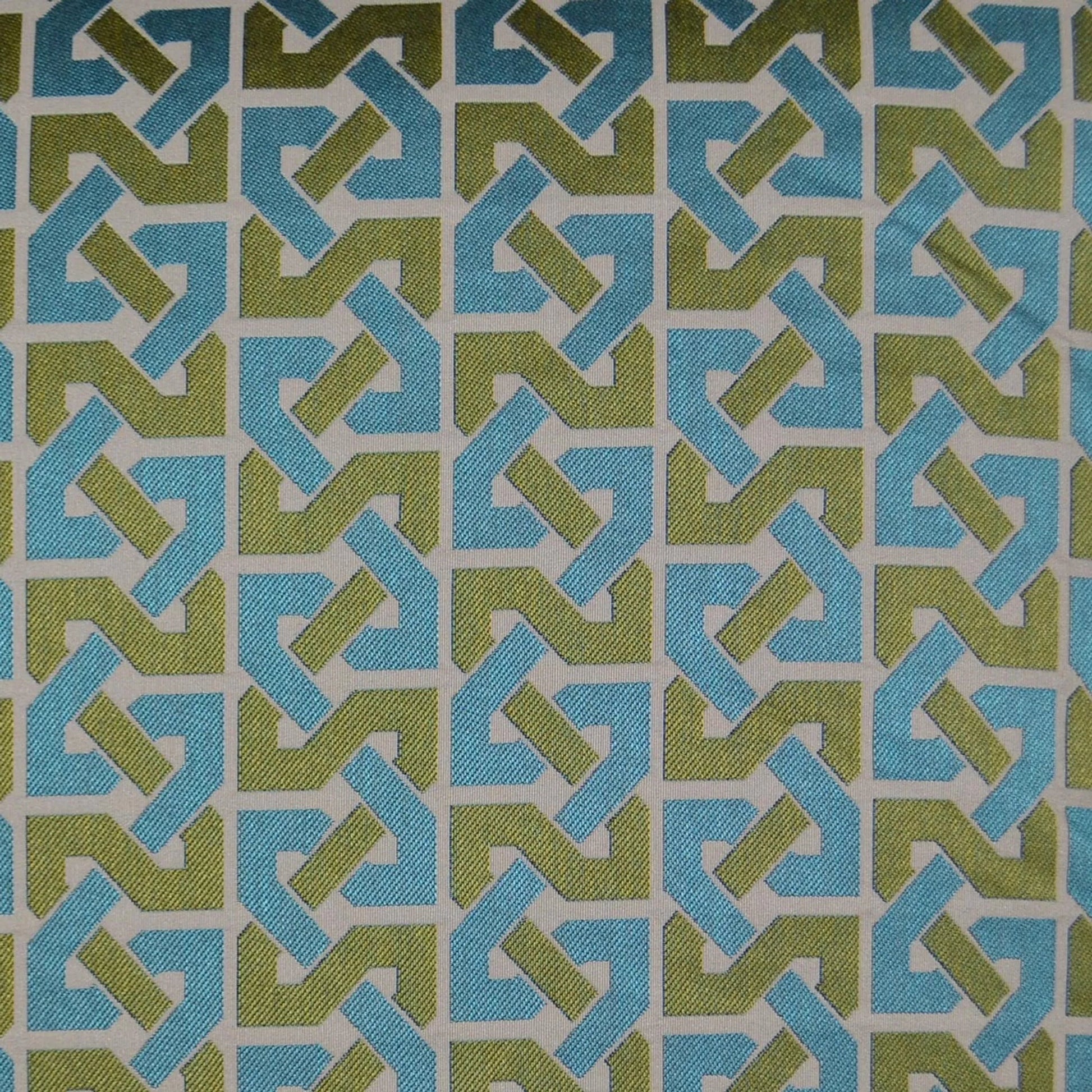 Element Pillow by DV Kap Home in aqua. Made from 51% polyester, 49% rayon in a eclectic & global style.