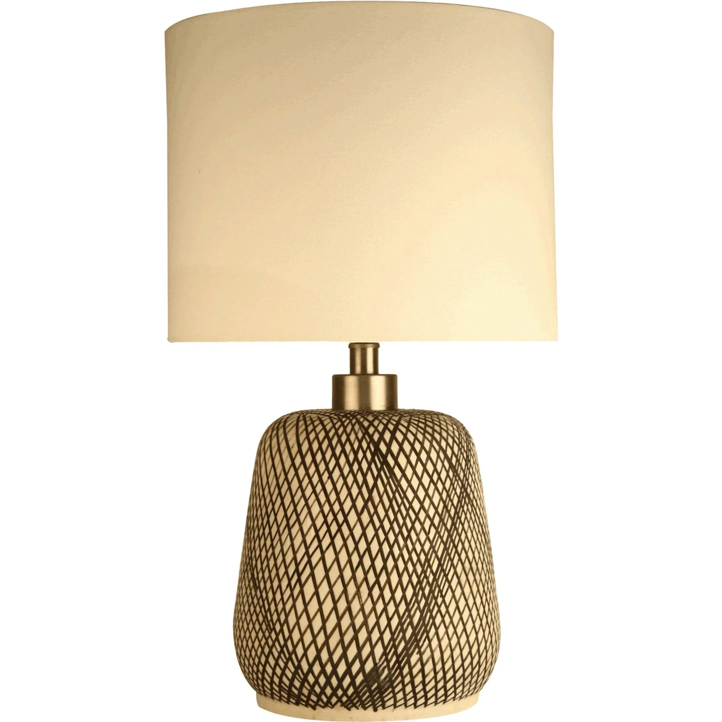 000 SI-2325235 | Primary Silo | Skye Swirl Lamp by LH Imports in gray, black, off-white. Made from ceramic, cotton in a unique style.