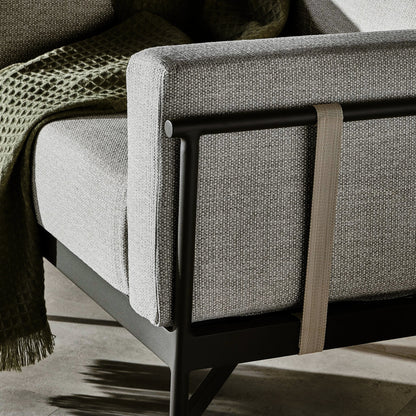 Hearst Outdoor Chair by Four Hands in bronze. Made from 100% olefin, aluminum, 100% polypropylene in a modern style.