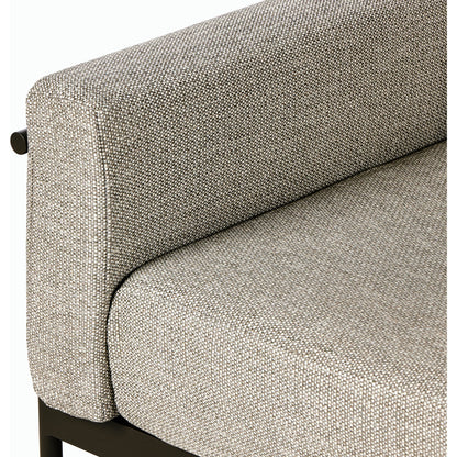 Hearst Outdoor Chair by Four Hands in bronze. Made from 100% olefin, aluminum, 100% polypropylene in a modern style.