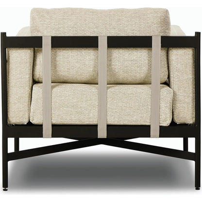 Hearst Outdoor Chair by Four Hands in bronze. Made from 100% olefin, aluminum, 100% polypropylene in a modern style.