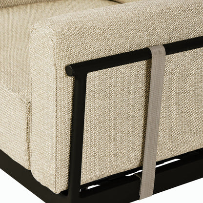 Hearst Outdoor Chair by Four Hands in bronze. Made from 100% olefin, aluminum, 100% polypropylene in a modern style.