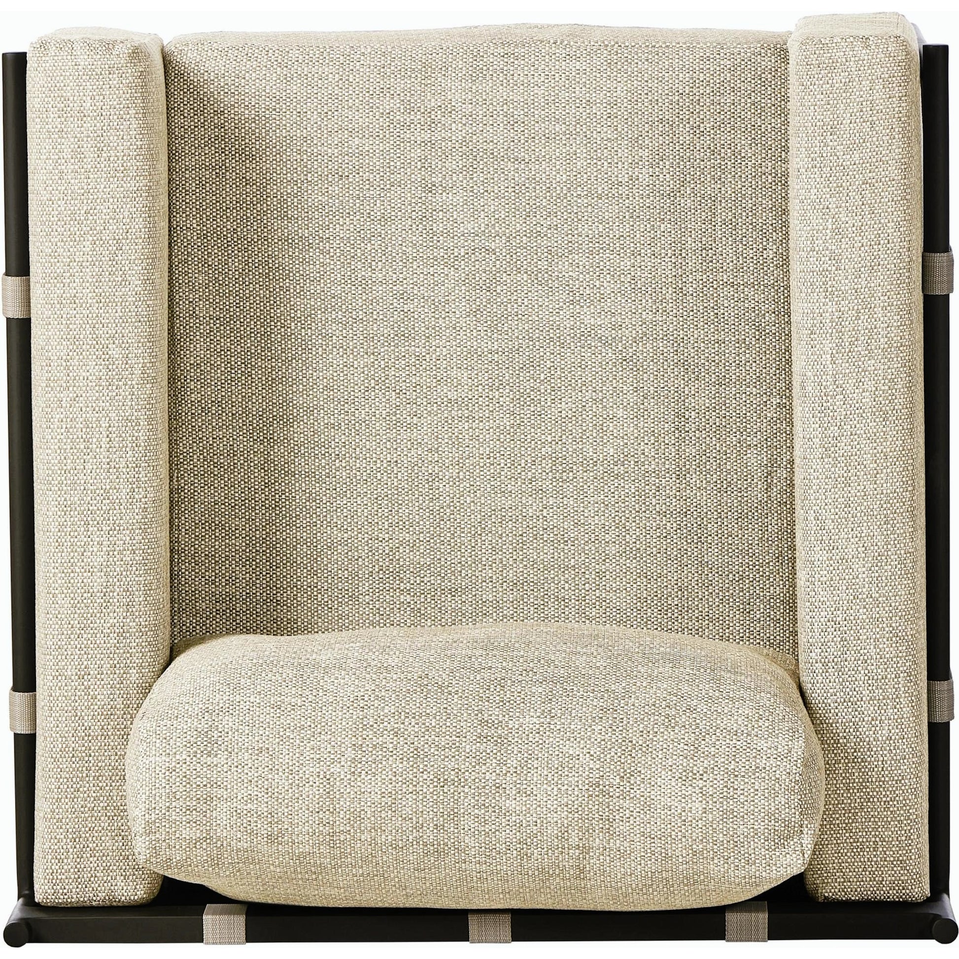 Hearst Outdoor Chair by Four Hands in bronze. Made from 100% olefin, aluminum, 100% polypropylene in a modern style.