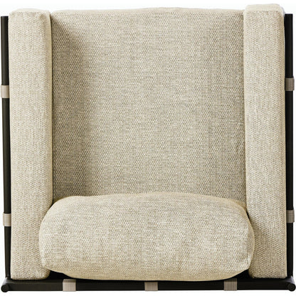 Hearst Outdoor Chair by Four Hands in bronze. Made from 100% olefin, aluminum, 100% polypropylene in a modern style.