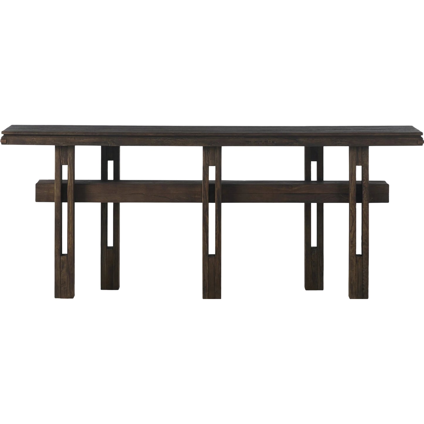 000 SI-2327548 | Additional Silo | Contessa Console Table by Four Hands in smoked alder, smoked alder solid. Made from resawn alder veneer, solid alder in a traditional style.