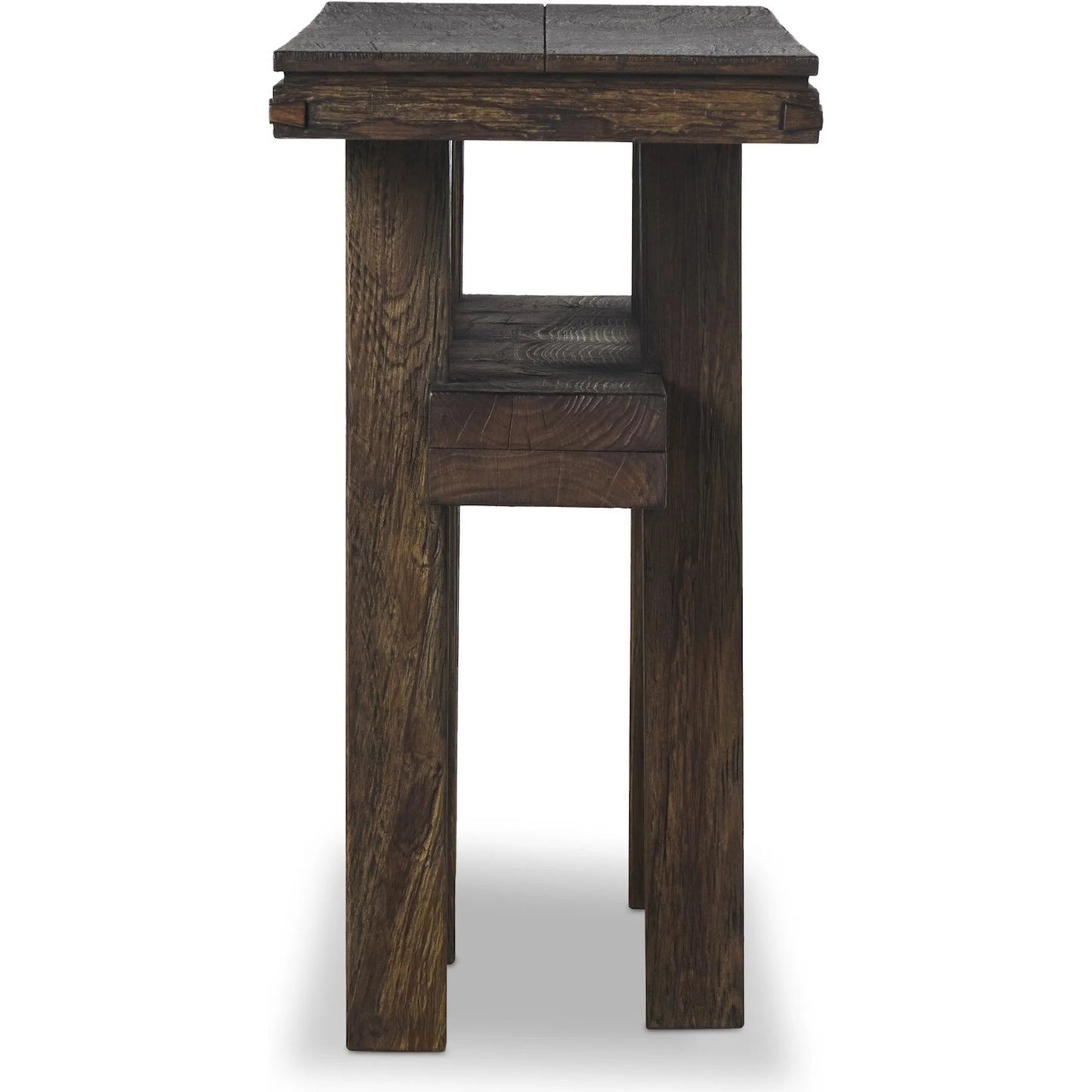 001 SI-2327548 | Additional Silo | Contessa Console Table by Four Hands in smoked alder, smoked alder solid. Made from resawn alder veneer, solid alder in a traditional style.