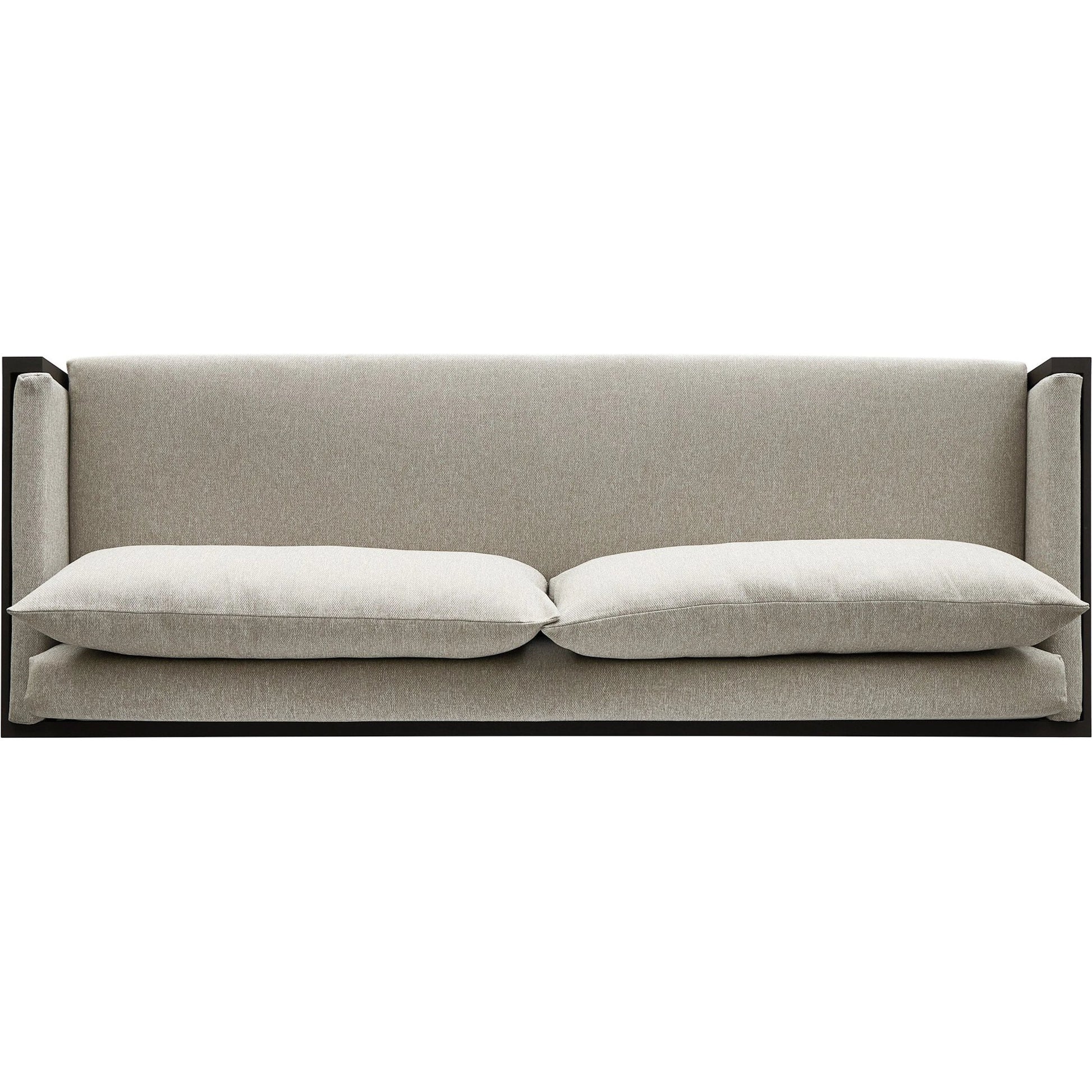 Chapman Outdoor Metal Sofa-106" by Four Hands in concha fog, bronze. Made from 100% olefin, aluminum in a transitional style.