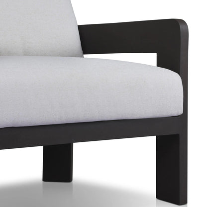 Jackson Outdoor Metal Chair by Four Hands in alessi linen, bronze. Made from 100% polypropylene, aluminum, 91% polyurethane foam pad, 9% polyester fiber batting in a modern style.