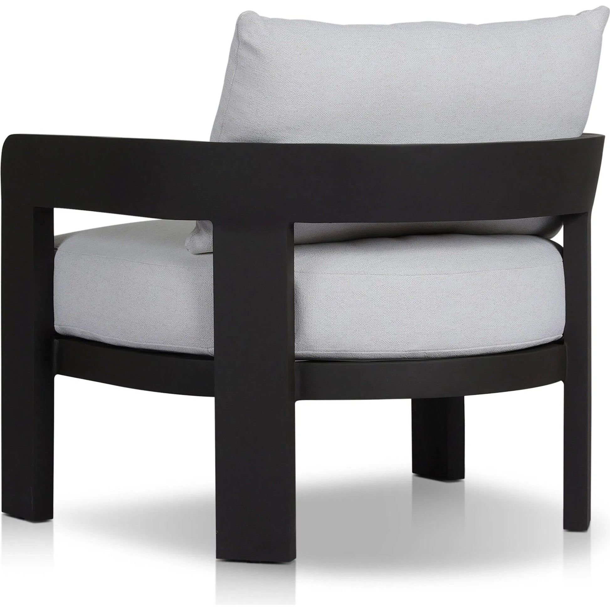 Jackson Outdoor Metal Chair by Four Hands in alessi linen, bronze. Made from 100% polypropylene, aluminum, 91% polyurethane foam pad, 9% polyester fiber batting in a modern style.