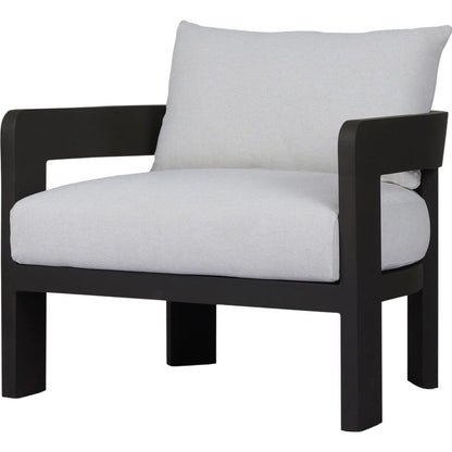 Jackson Outdoor Metal Chair by Four Hands in alessi linen, bronze. Made from 100% polypropylene, aluminum, 91% polyurethane foam pad, 9% polyester fiber batting in a modern style.