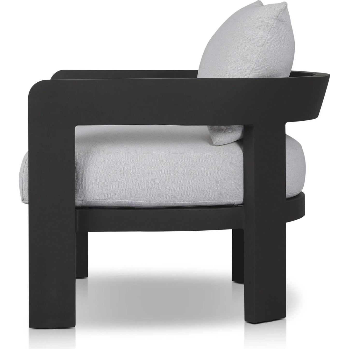 003 SI-2257158 | Additional Silo | Jackson Outdoor Metal Chair by Four Hands in alessi linen, bronze. Made from 100% polypropylene, aluminum, 91% polyurethane foam pad, 9% polyester fiber batting in a modern style.