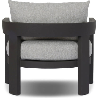 Jackson Outdoor Metal Chair by Four Hands in concha fog, bronze. Made from 100% olefin, aluminum in a unique style.