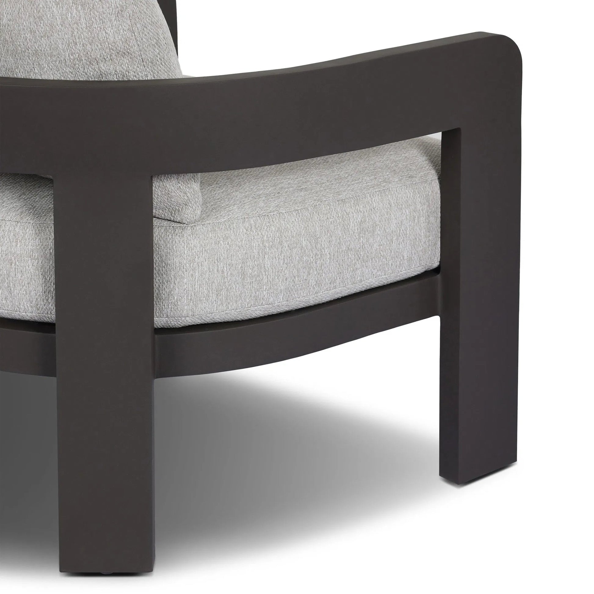 Jackson Outdoor Metal Chair by Four Hands in concha fog, bronze. Made from 100% olefin, aluminum in a unique style.