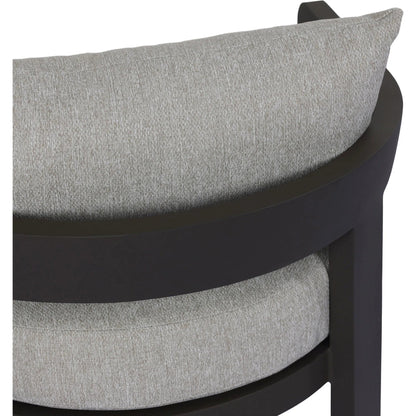 Jackson Outdoor Metal Chair by Four Hands in concha fog, bronze. Made from 100% olefin, aluminum in a unique style.