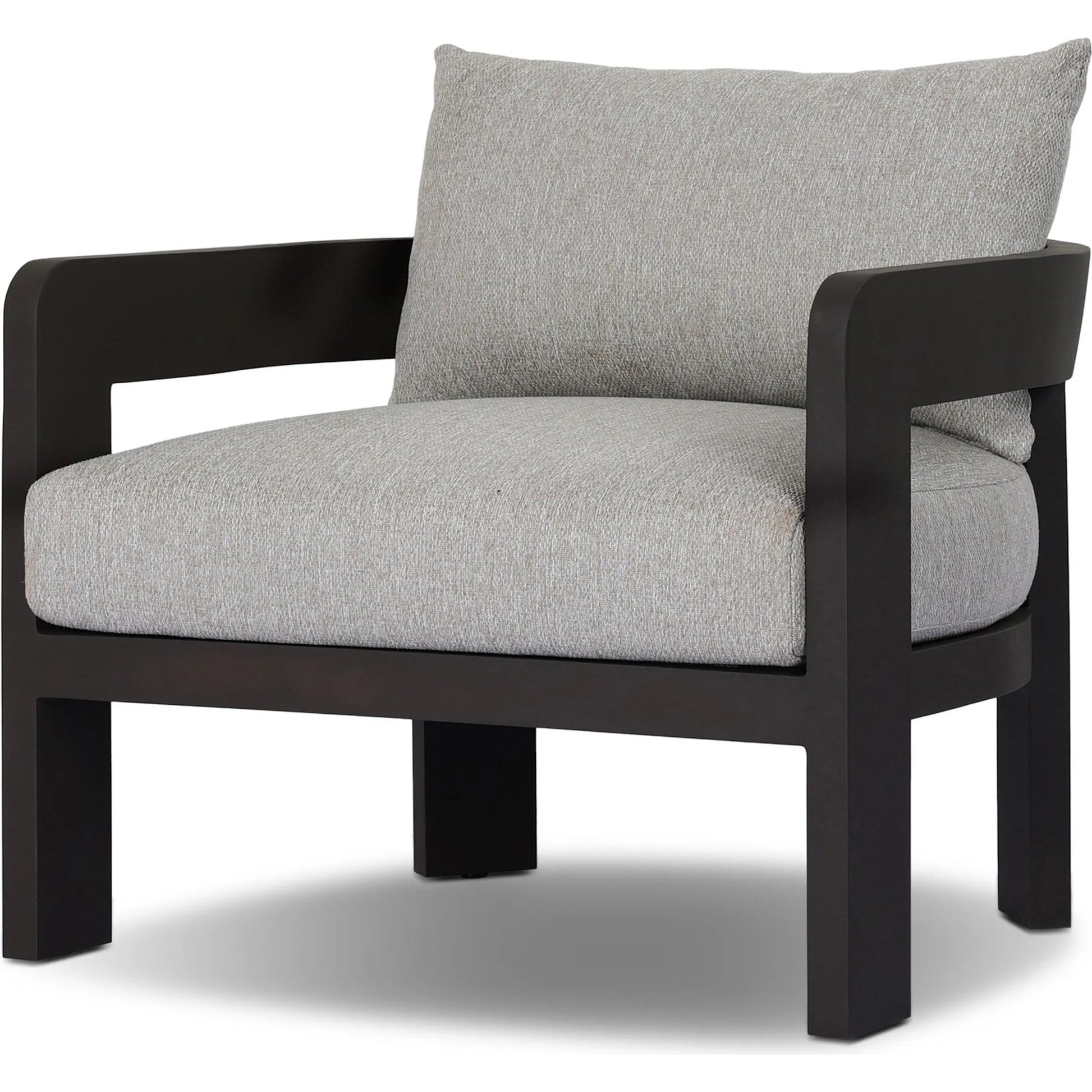 Jackson Outdoor Metal Chair by Four Hands in concha fog, bronze. Made from 100% olefin, aluminum in a unique style.