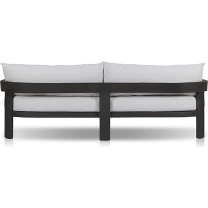 Jackson Outdoor Metal Sofa by Four Hands in alessi linen, bronze. Made from 100% polypropylene, aluminum in a modern style.