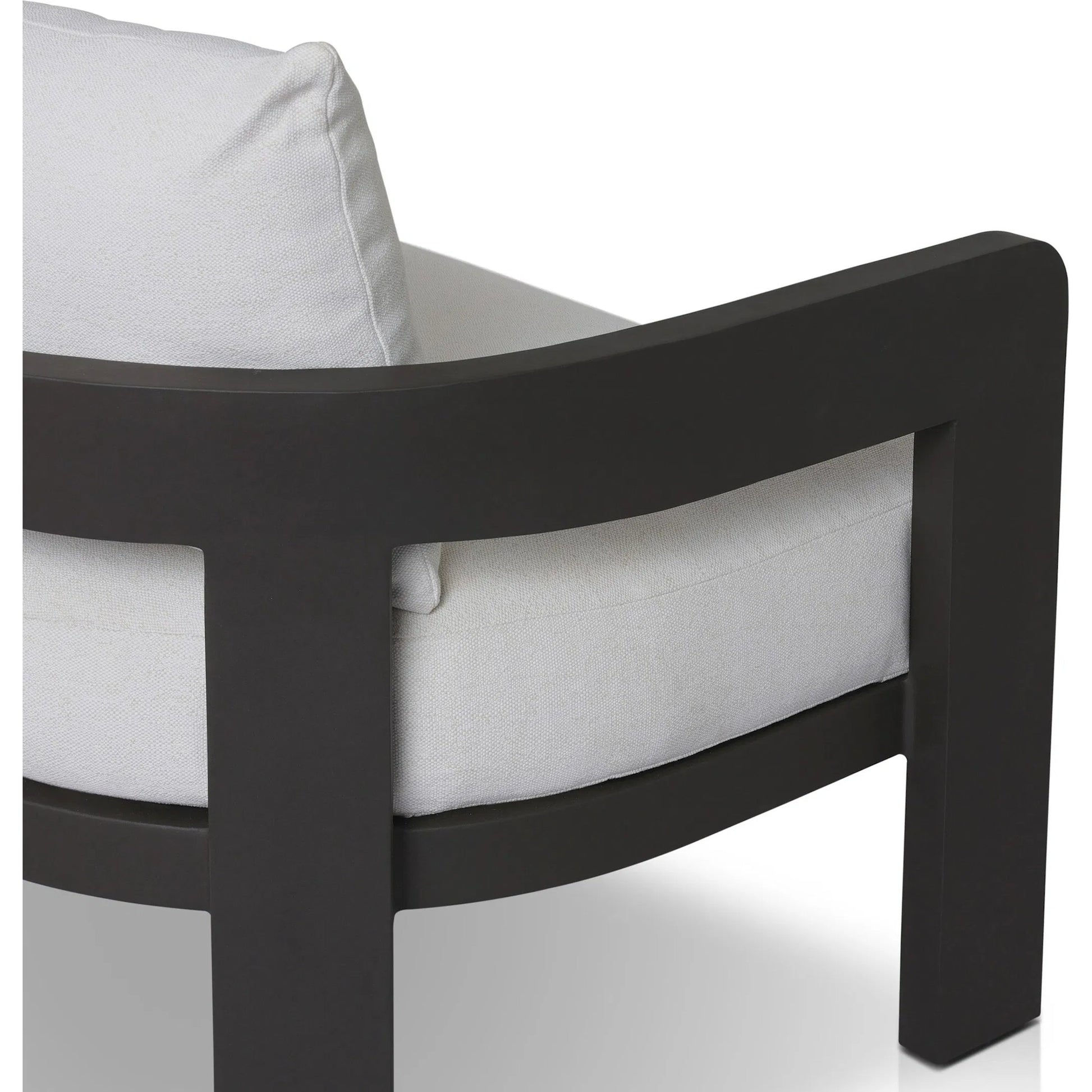 Jackson Outdoor Metal Sofa by Four Hands in alessi linen, bronze. Made from 100% polypropylene, aluminum in a modern style.