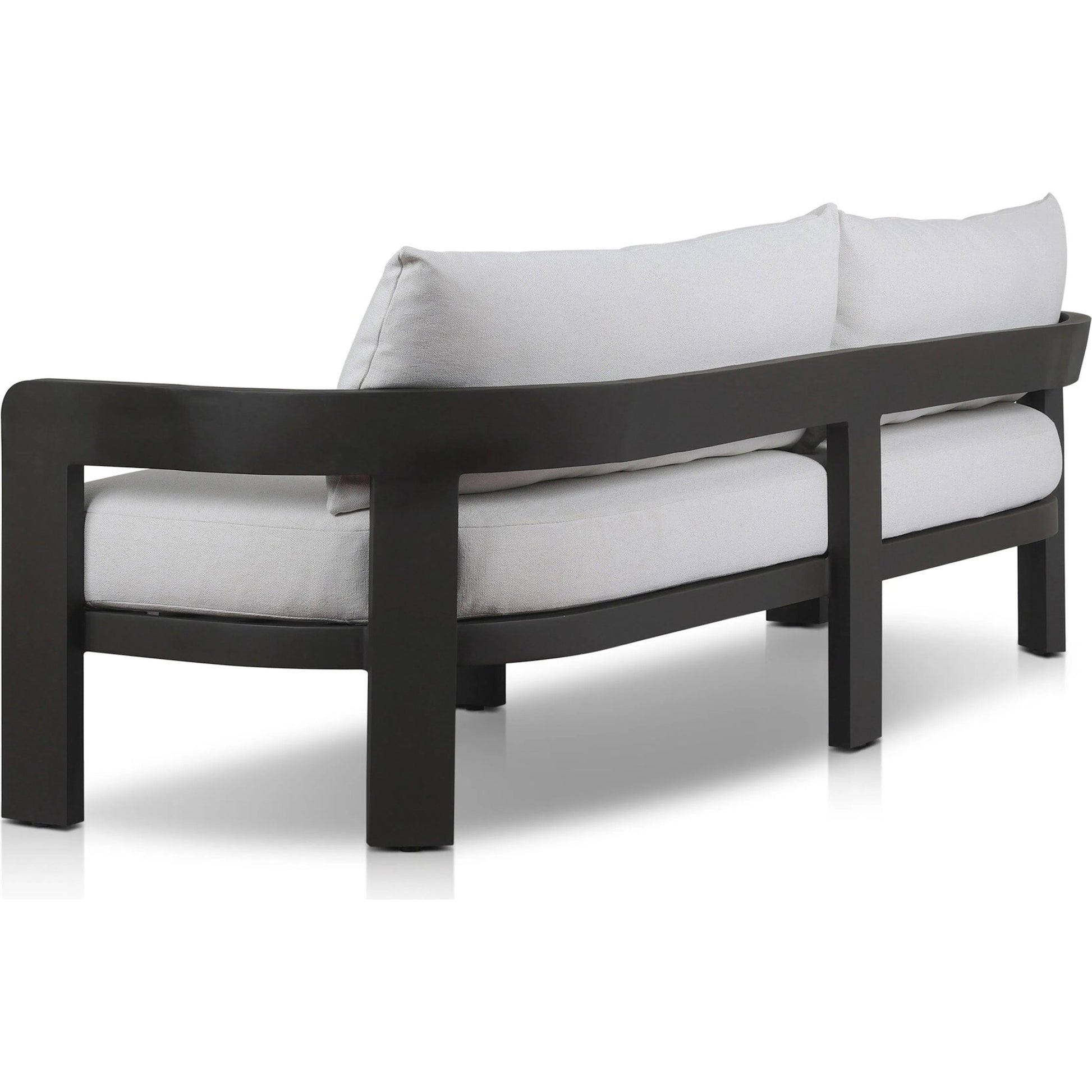 Jackson Outdoor Metal Sofa by Four Hands in alessi linen, bronze. Made from 100% polypropylene, aluminum in a modern style.