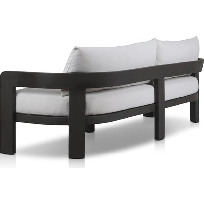 Jackson Outdoor Metal Sofa by Four Hands in alessi linen, bronze. Made from 100% polypropylene, aluminum in a modern style.