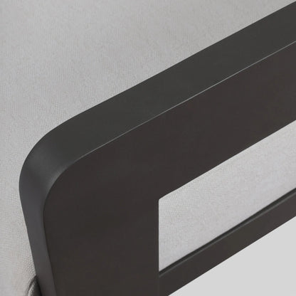 Jackson Outdoor Metal Sofa by Four Hands in alessi linen, bronze. Made from 100% polypropylene, aluminum in a modern style.