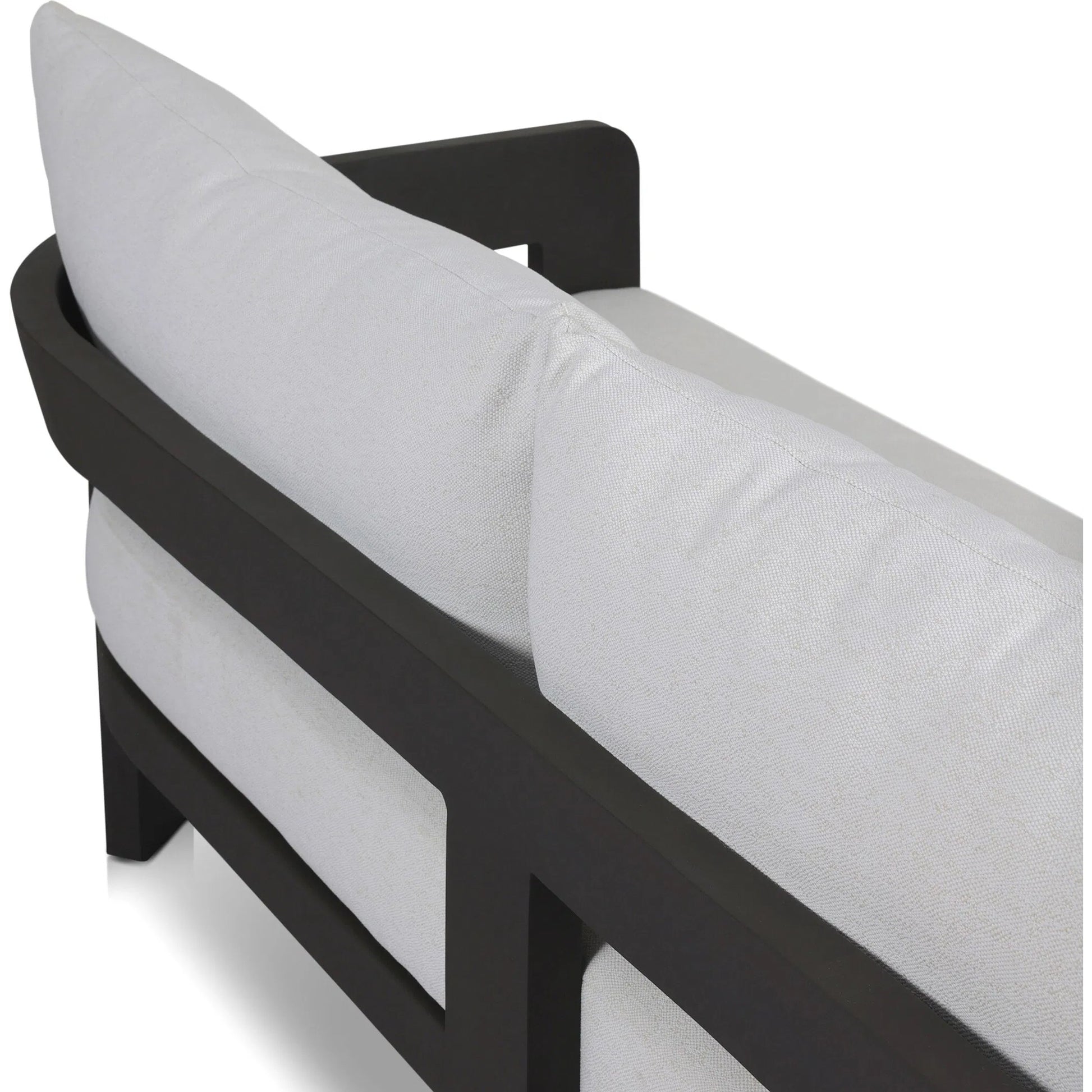 Jackson Outdoor Metal Sofa by Four Hands in alessi linen, bronze. Made from 100% polypropylene, aluminum in a modern style.