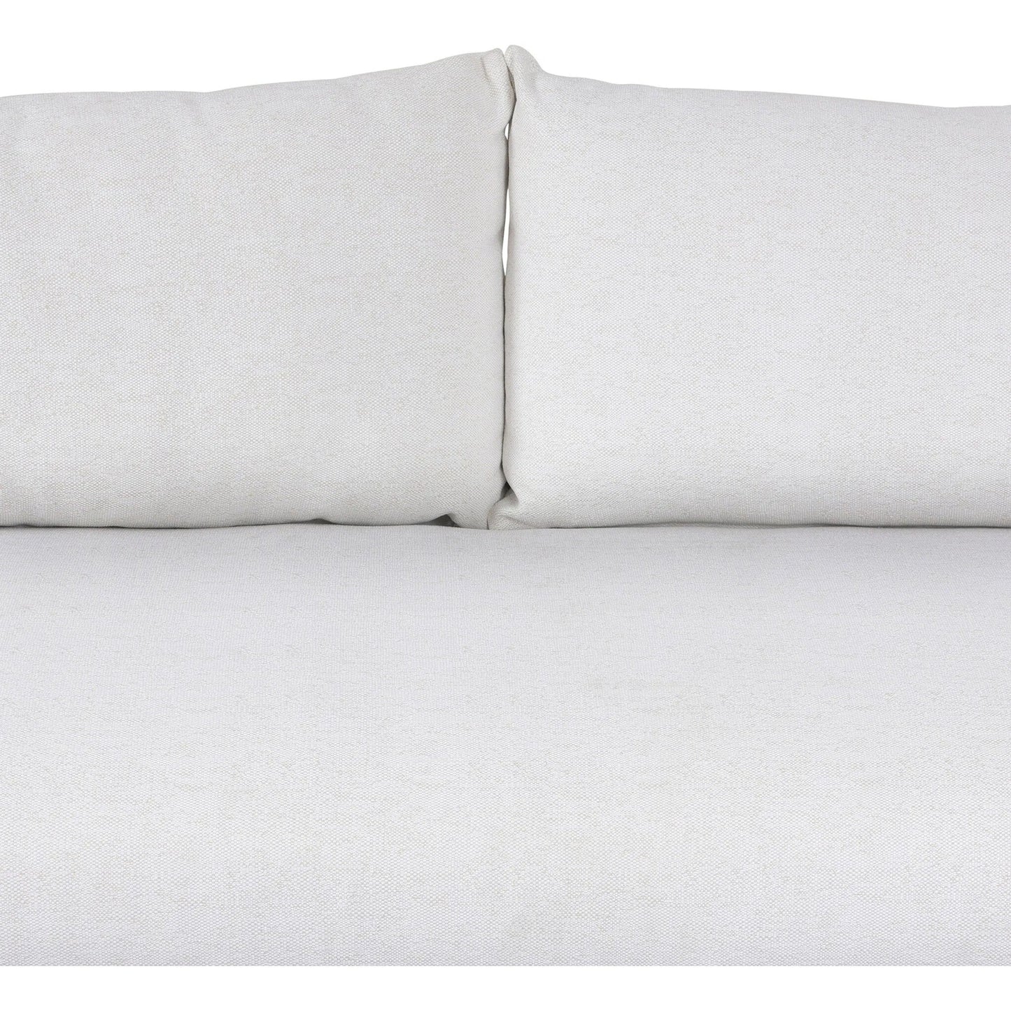 013 SI-2320134 | Closeup | Jackson Outdoor Metal Sofa by Four Hands in alessi linen, bronze. Made from 100% polypropylene, aluminum in a modern style.