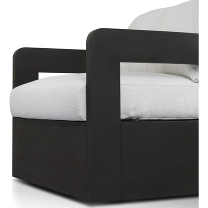 Jackson Outdoor Metal Swivel Chair by Four Hands. Made from unique in a unique style.