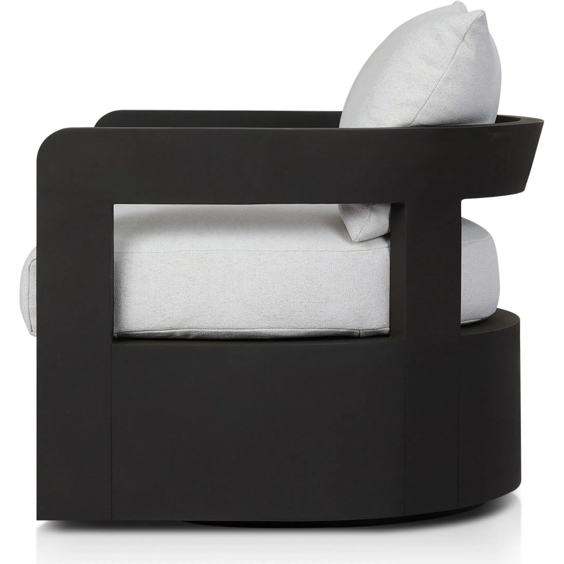 Jackson Outdoor Metal Swivel Chair by Four Hands. Made from unique in a unique style.