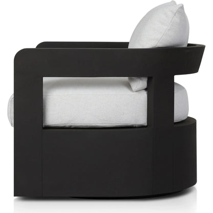 Jackson Outdoor Metal Swivel Chair by Four Hands. Made from unique in a unique style.