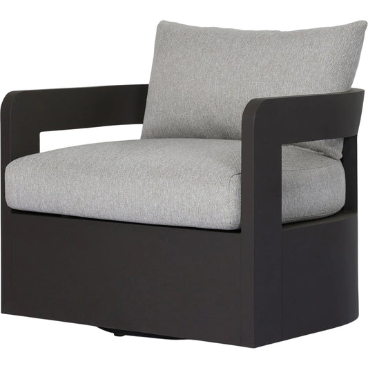 Jackson Outdoor Metal Swivel Chair by Four Hands. Made from unique in a unique style.