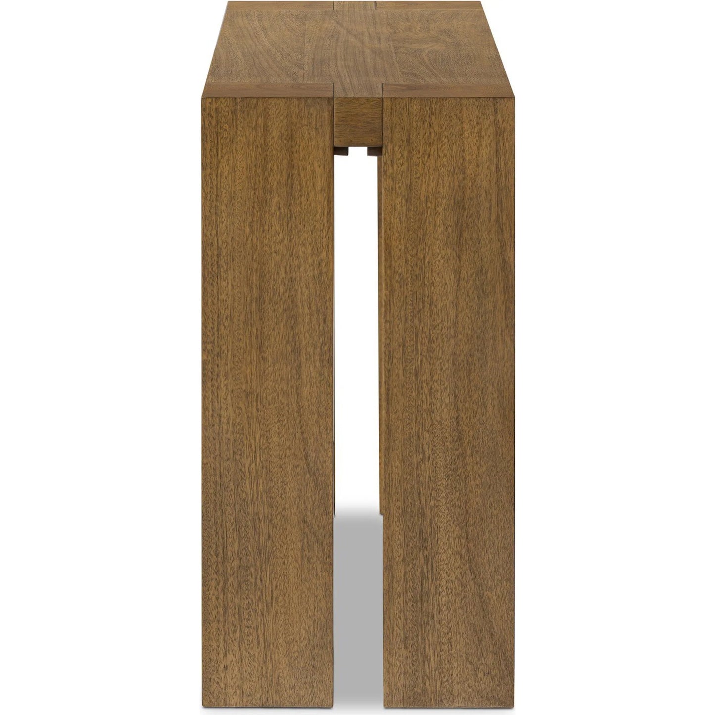 001 SI-2635296 | Additional Silo | Emeli Console Table by Four Hands in tawny rubberwood veneer. Made from parawood veneer in a unique style.