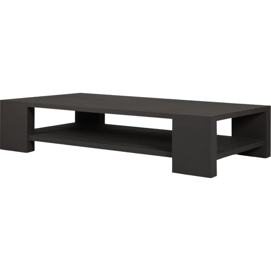 Roca Outdoor Metal Coffee Table by Four Hands in bronze. Made from aluminum in a unique style.