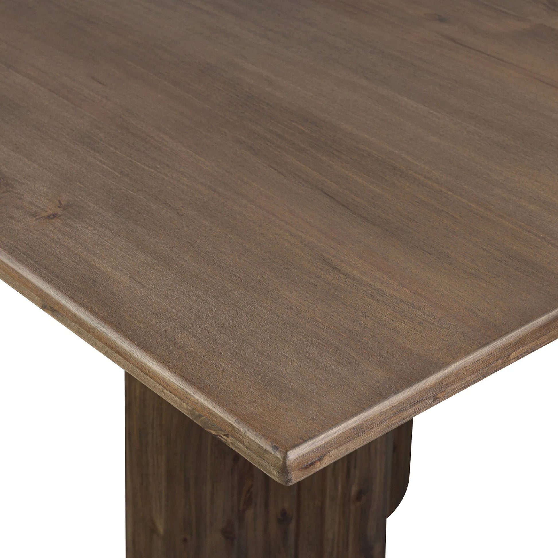 Pershing Dining Table by Four Hands in weathered acacia veneer. Made from thick acacia veneer, solid acacia in a unique style.