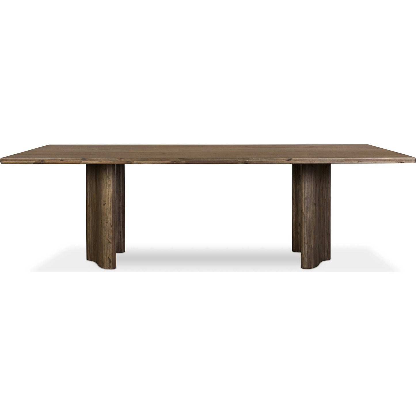 002 SI-2531679 | Additional Silo | Pershing Dining Table by Four Hands in weathered acacia veneer. Made from thick acacia veneer, solid acacia in a unique style.