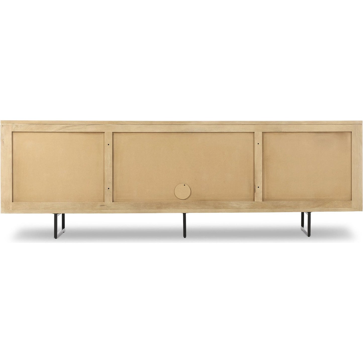 004 SI-2534861 | Additional Silo | Carmel Sideboard 96" by Four Hands in natural cane, natural mango, charcoal grey. Made from cane, solid mango, iron in a transitional style.