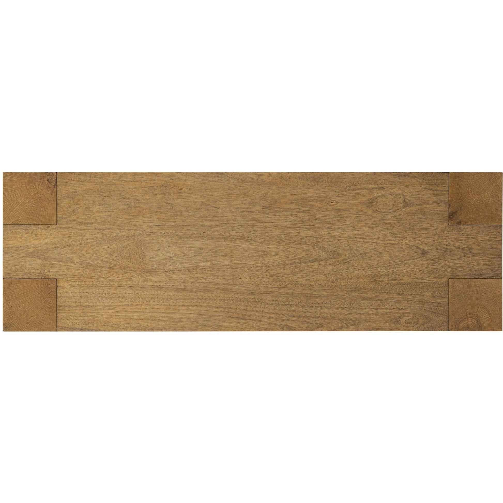 Emeli Dining Bench by Four Hands in tawny rubberwood veneer. Made from parawood veneer in a unique style.