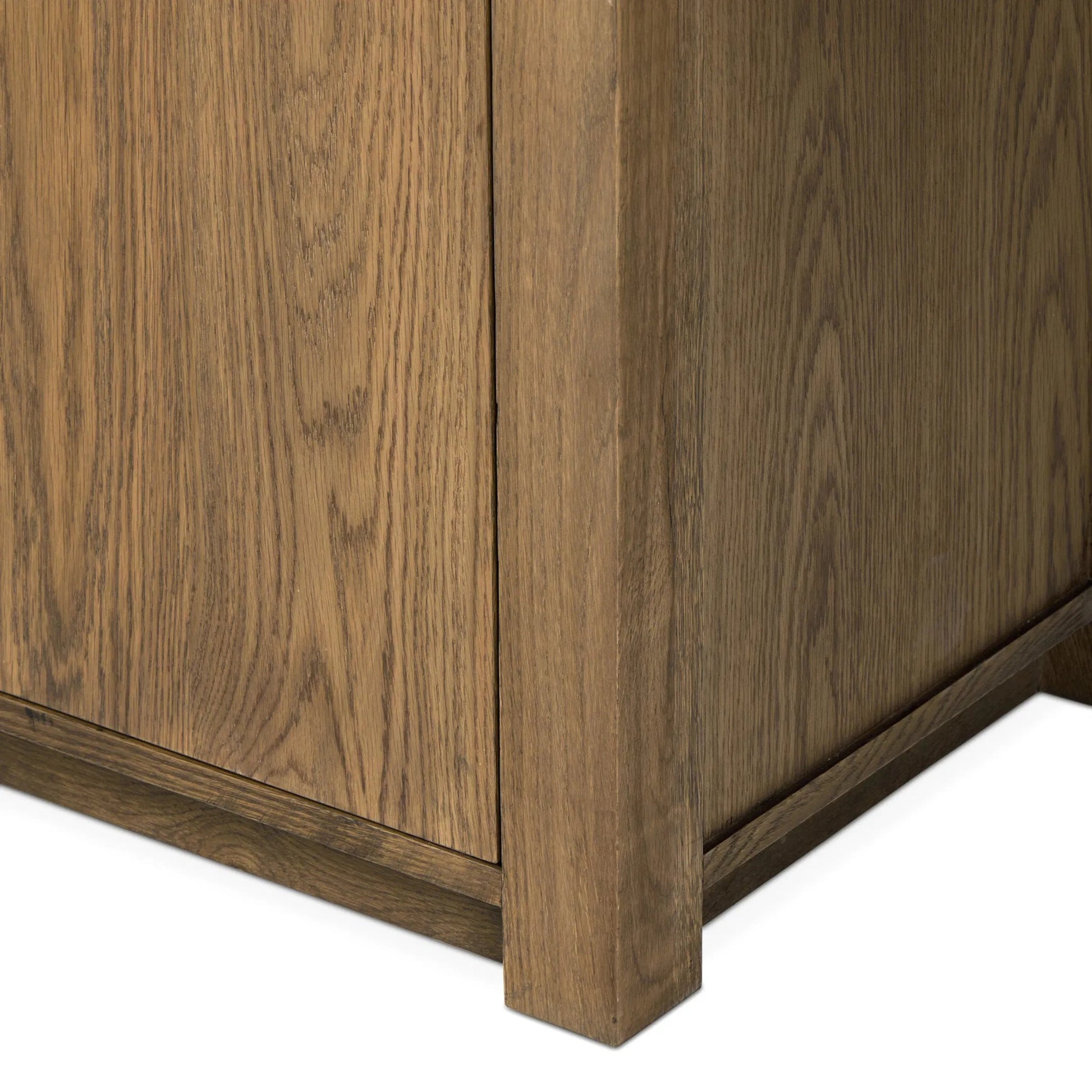 Bedford Bookcase by Four Hands in warm natural oak, warm natural oak veneer. Made from solid oak, thick oak veneer in a unique style.