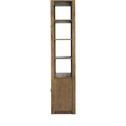 Bedford Bookcase by Four Hands in warm natural oak, warm natural oak veneer. Made from solid oak, thick oak veneer in a unique style.