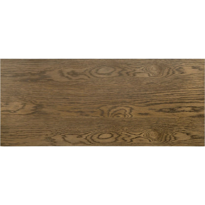 Bedford Cabinet by Four Hands in warm natural oak veneer, gunmetal. Made from thick oak veneer, solid oak, iron in a unique style.