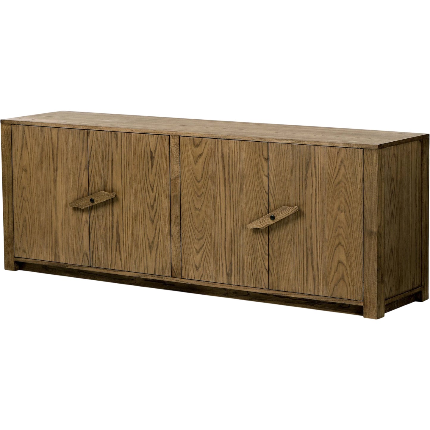 014 SI-2635276 | Primary Silo | Bedford Media Console by Four Hands in warm natural oak veneer. Made from thick oak veneer, solid oak in a unique style.