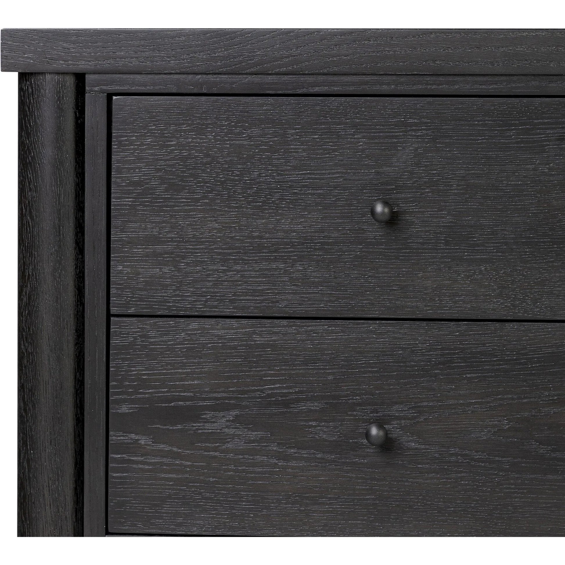 Roark Media Console by Four Hands. Made from oak veneer, solid oak in a transitional style.