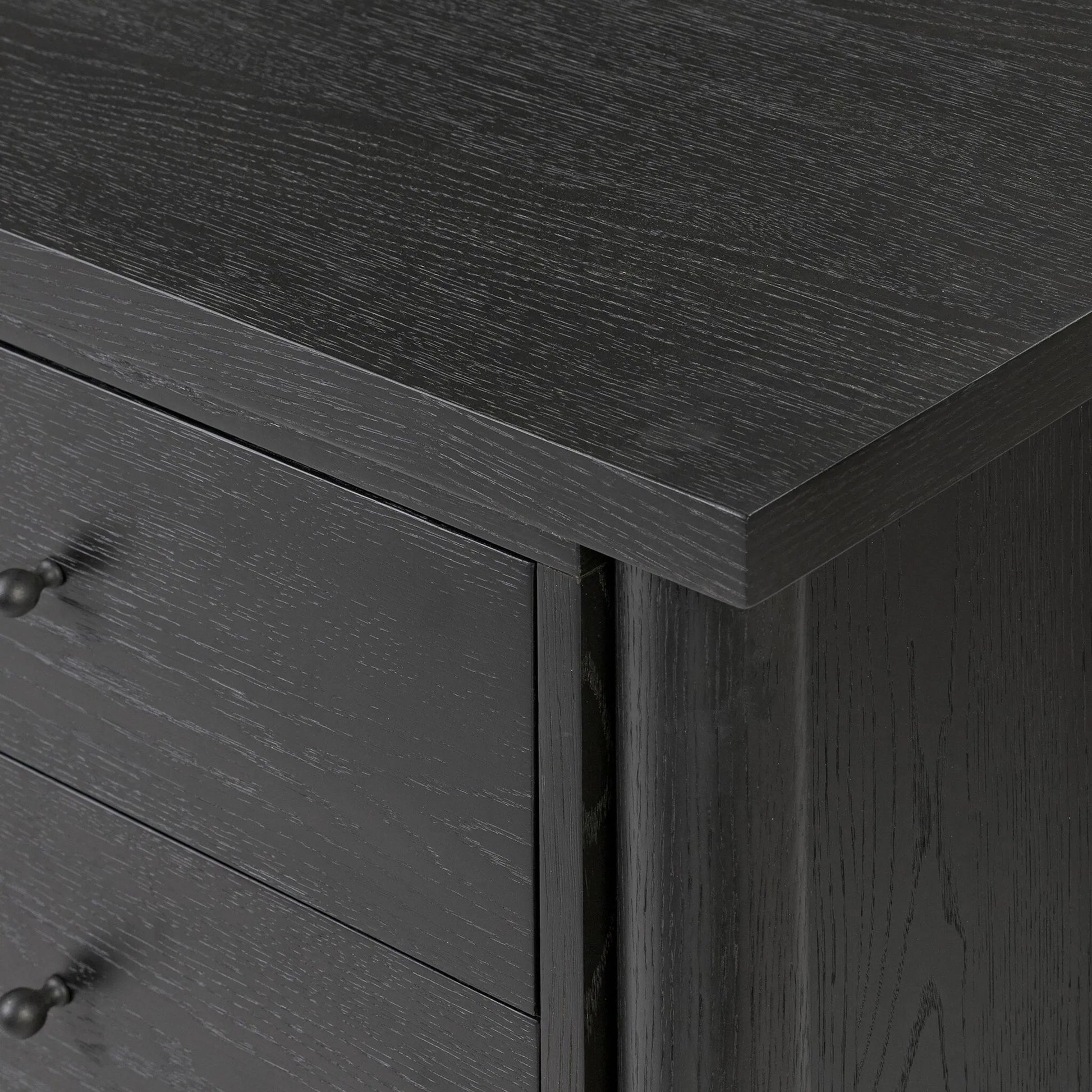 Roark Media Console by Four Hands. Made from oak veneer, solid oak in a transitional style.
