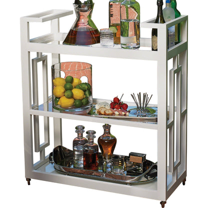 Grid Block Bar Cart by Global Views. Made from unique in a transitional style.