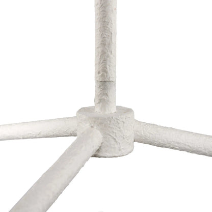 Vincennes Chandelier by Four Hands in matte white plaster. Made from iron in a unique style.