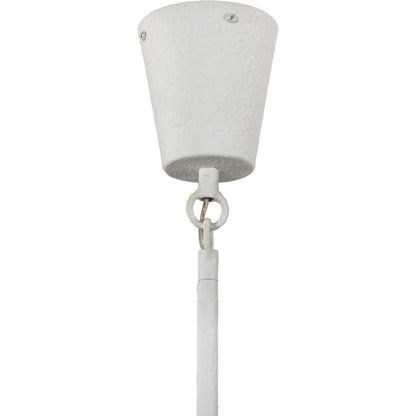 Vincennes Chandelier by Four Hands in matte white plaster. Made from iron in a unique style.