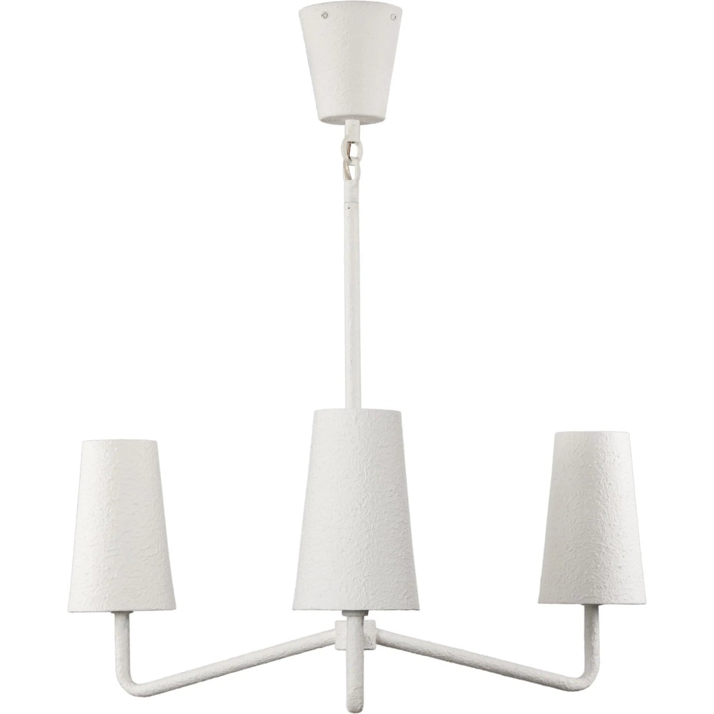 002 SI-2635367 | Additional Silo | Vincennes Chandelier by Four Hands in matte white plaster. Made from iron in a unique style.