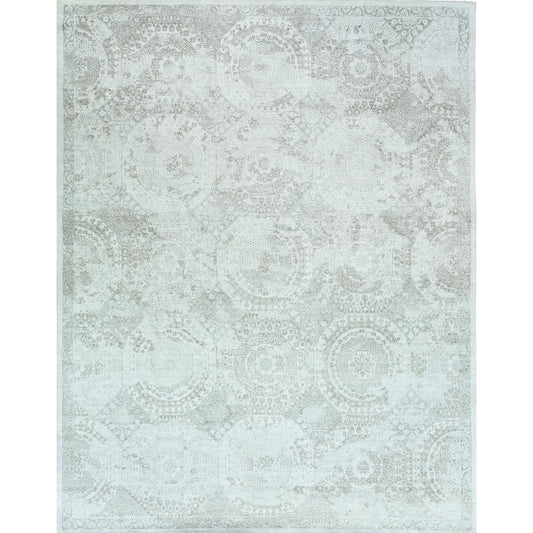 Fine Mamluk 2480 Rug by Exquisite Rugs in ivory, taupe. Made from bamboo silk in a unique style.
