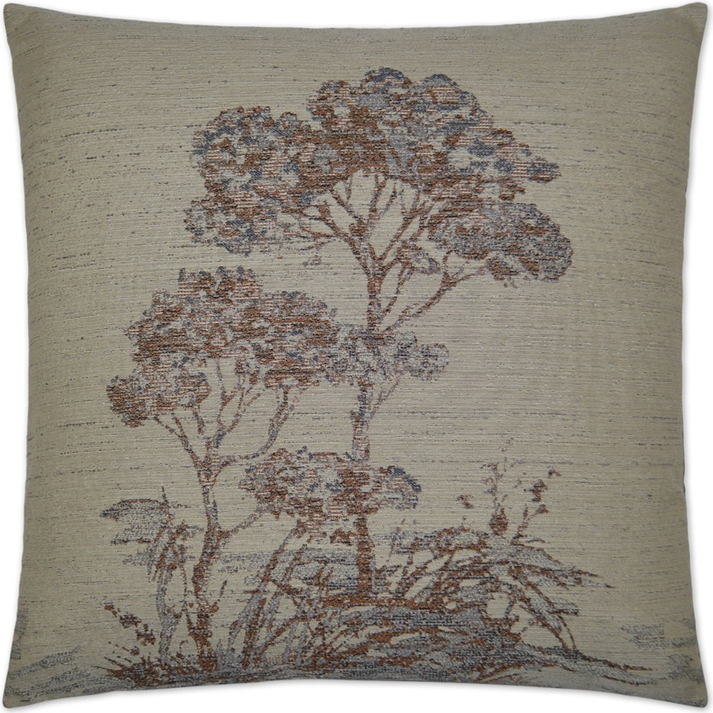 001 SI-2382596 | Primary Silo | Wheaton Pillow by DV Kap Home in brown. Made from 62.36% rayon, 30.01% polyester. 7.63% pcrpoly in a cottage & farmhouse style.