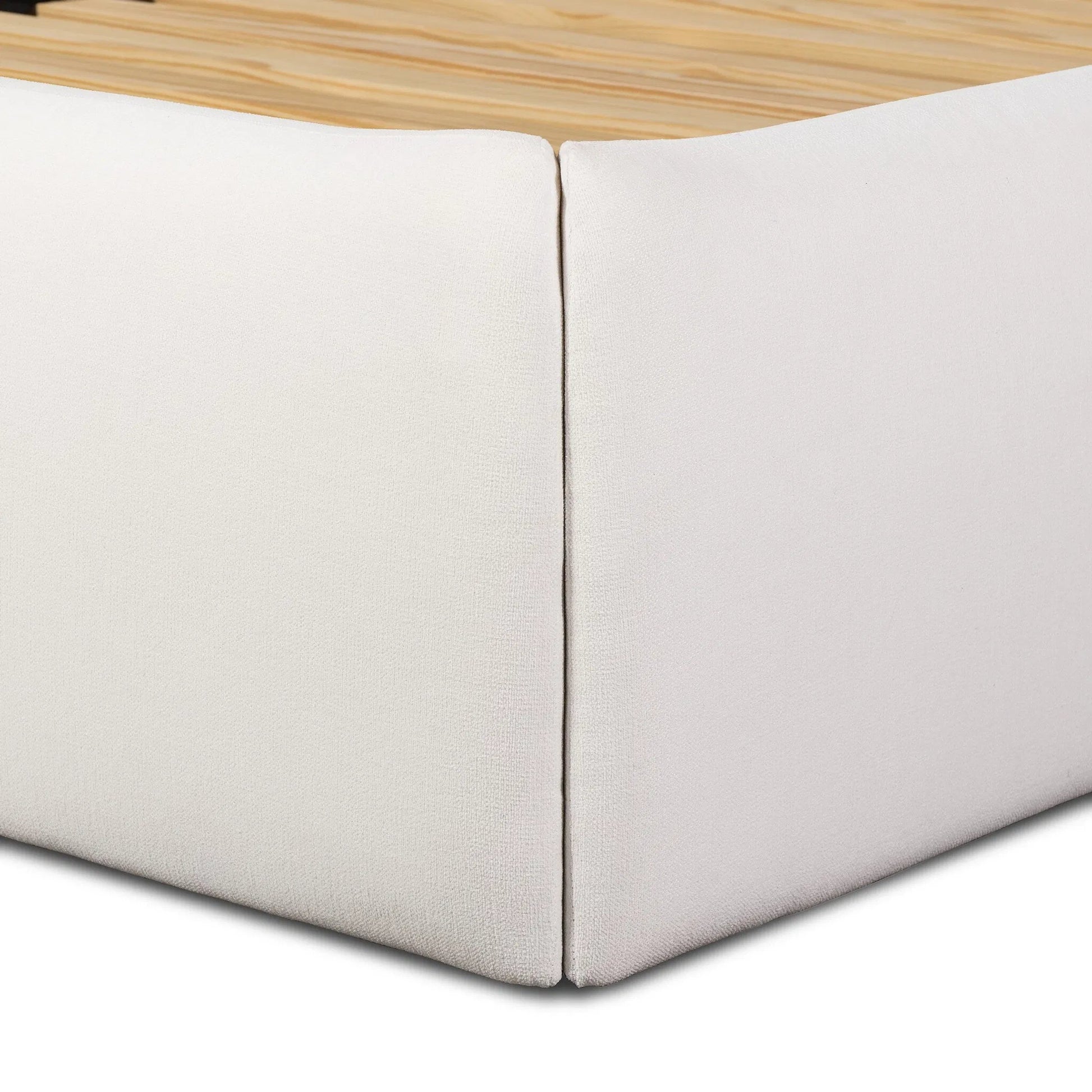 Hexley Bed by Four Hands in crypton nomad marshmallow. Made from 92% polyester, 8% flax/linen in a transitional style.