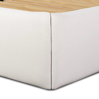 Hexley Bed by Four Hands in crypton nomad marshmallow. Made from 92% polyester, 8% flax/linen in a transitional style.